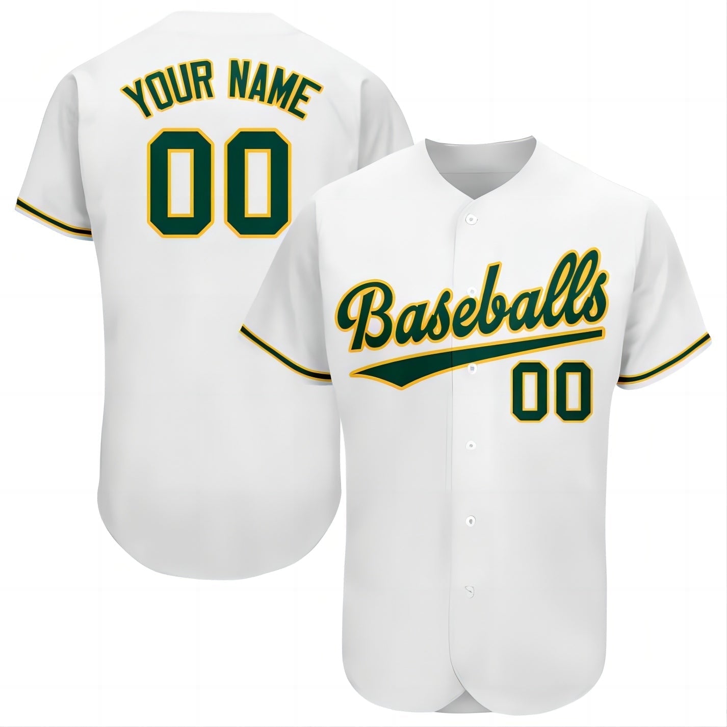 Custom OAK Baseball Shirt Top