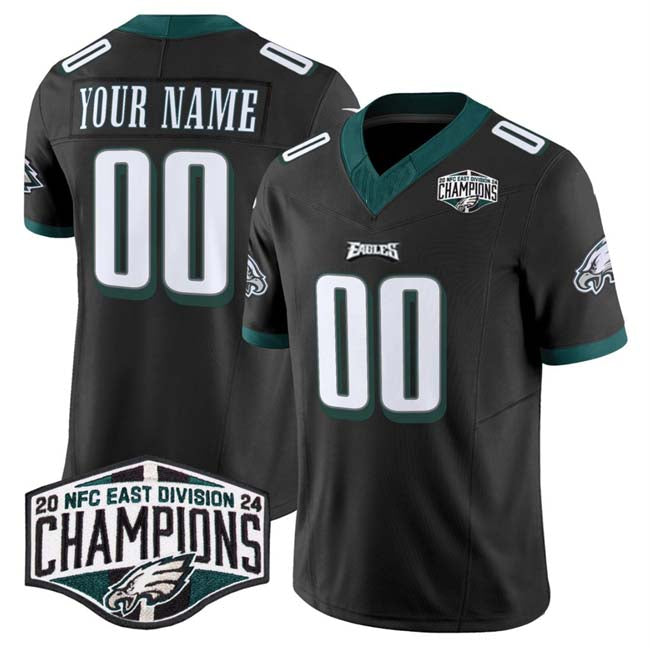Custom Black 2024 PHI Football Shirt Top