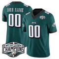 Custom Green 2024 PHI Football Shirt Top