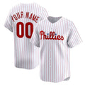 Custom White PHI Baseball Shirt Top
