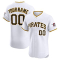 Custom White PIT Baseball Shirt Top