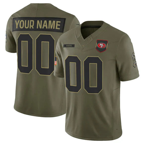 Custom Olive 2025 SF Football Shirt Top