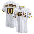 Custom White SD Baseball Shirt Top