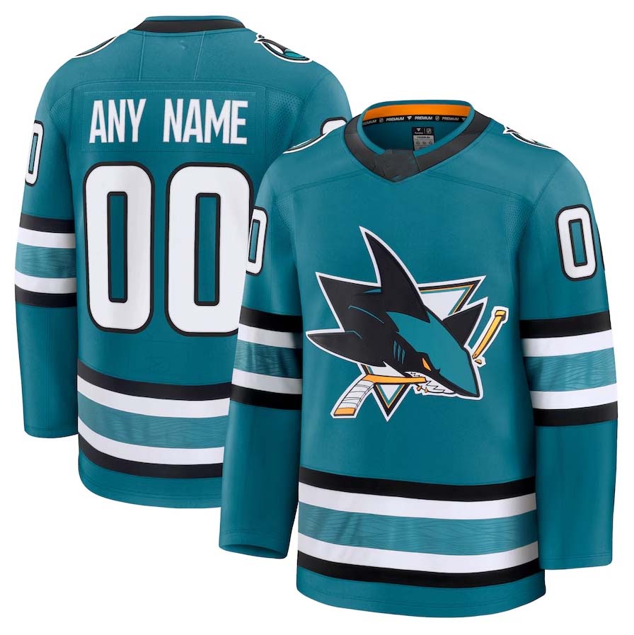 Custom Teal SJS Hockey Shirt Top