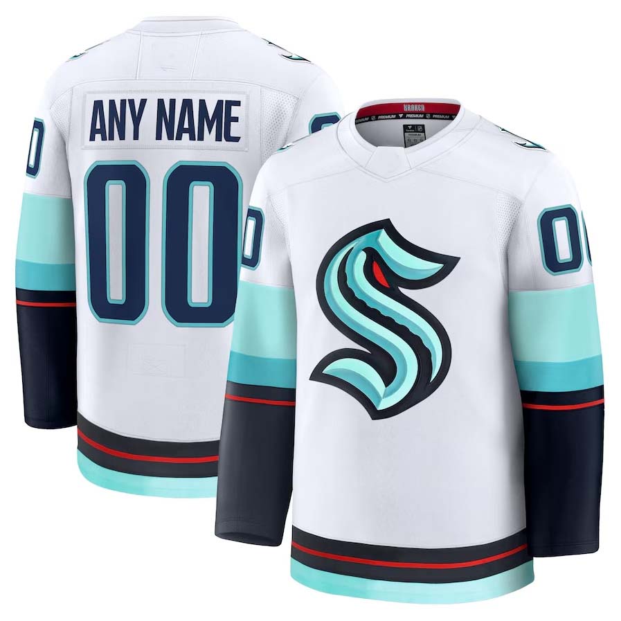 Custom White SEA Hockey Shirt Top