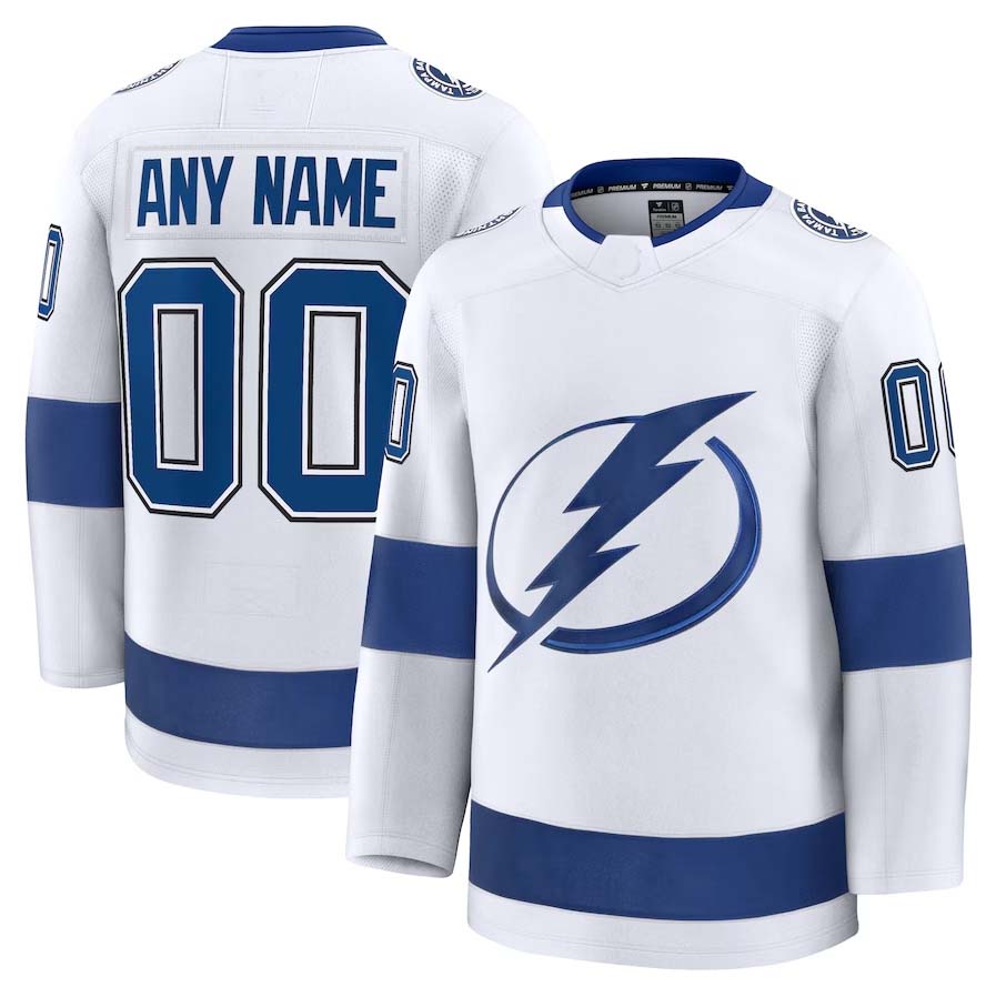 Custom White TBL Hockey Shirt Top