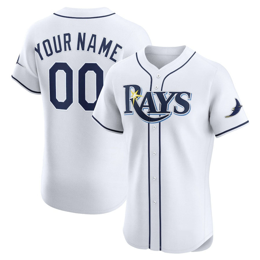 Custom White TB Baseball Shirt Top