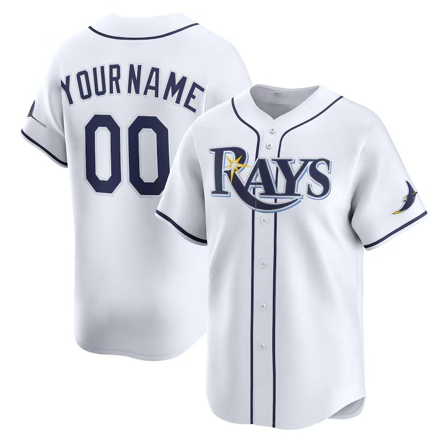 Custom White TB Baseball Shirt Top