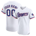 Custom White TEX Baseball Shirt Top