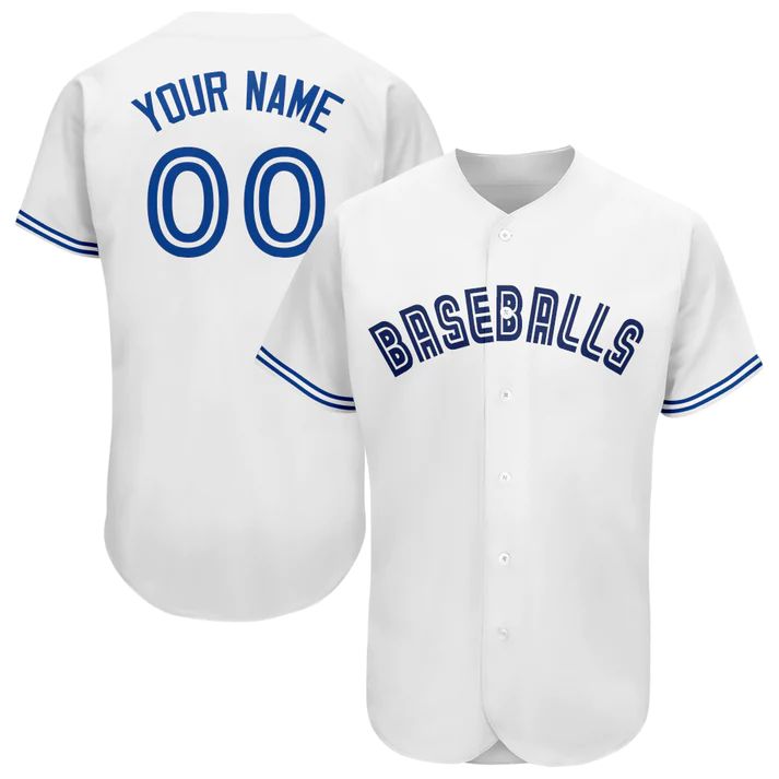 Custom Blue TOR Baseball Shirt Top