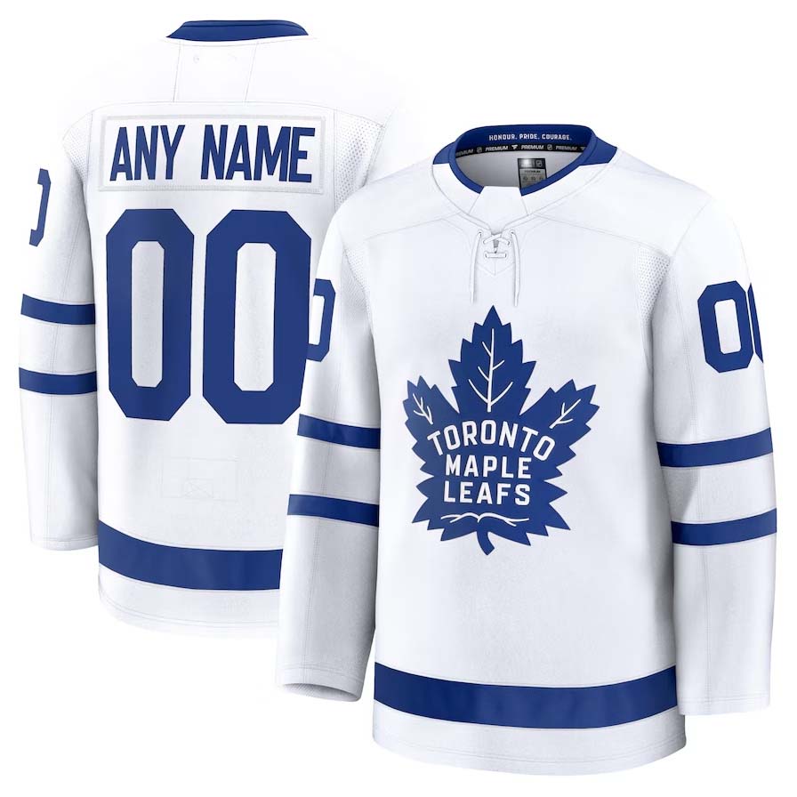 Custom White TOR Hockey Shirt Top