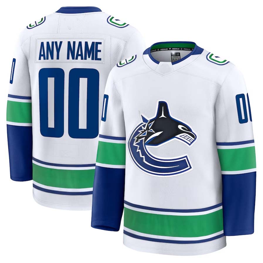 Custom White VAN Hockey Shirt Top