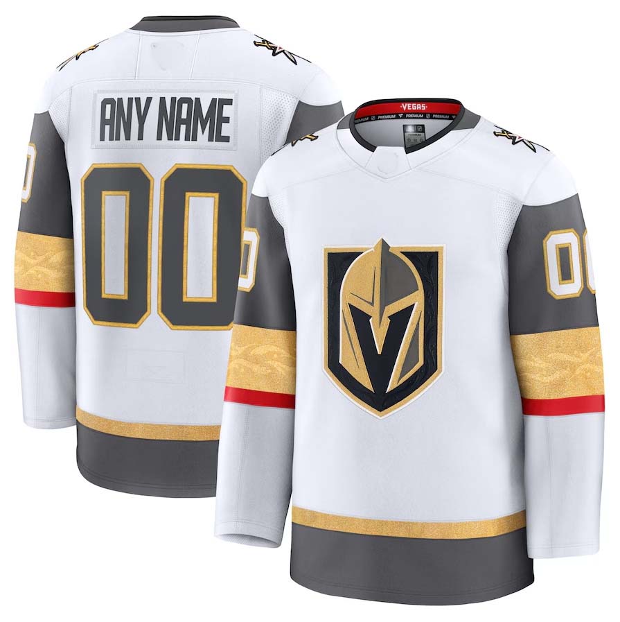 Custom White VGK Hockey Shirt Top