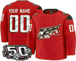 Custom Red WSH Hockey Shirt Top