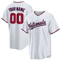 Custom White WSH Baseball Shirt Top
