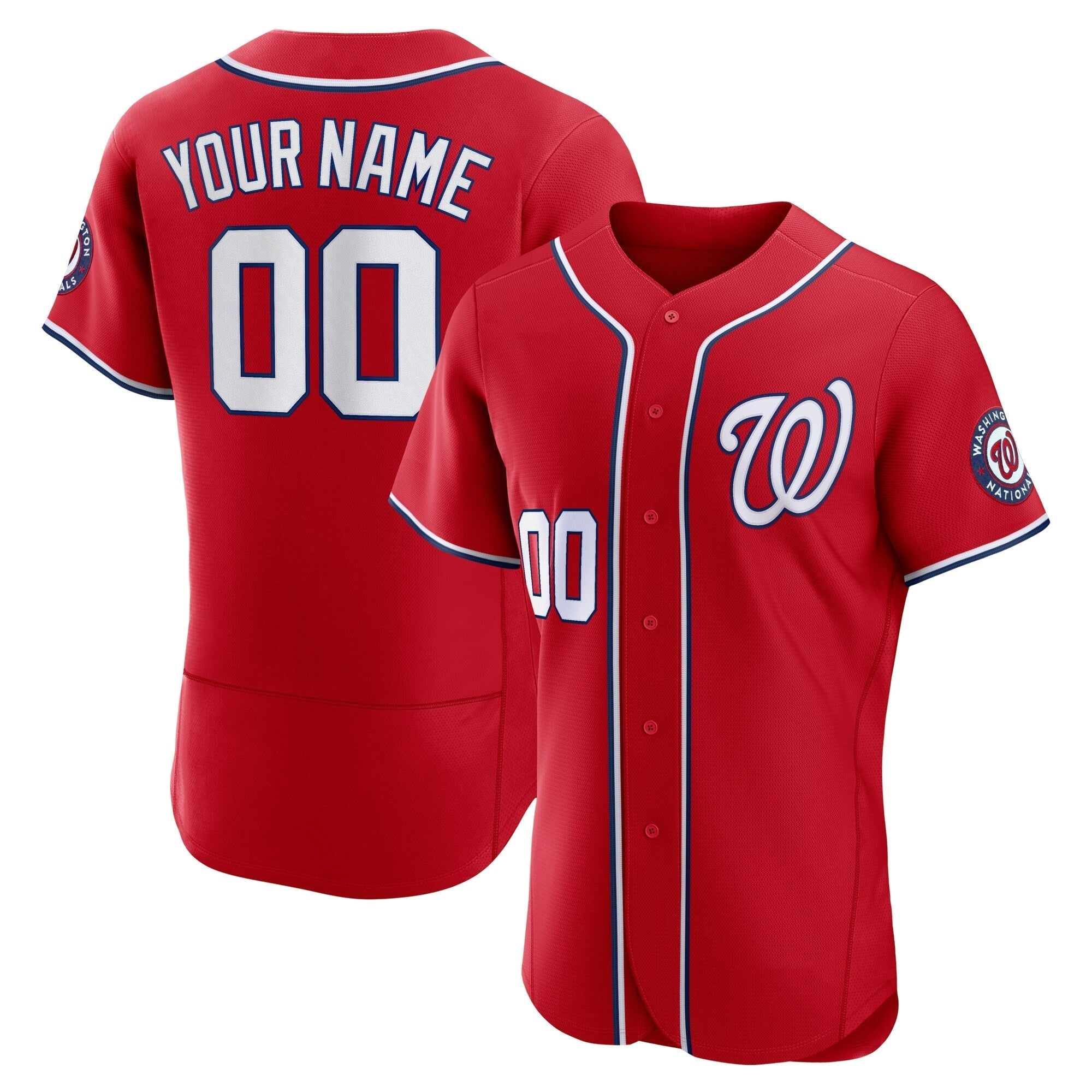 Custom Scarlet WSH Baseball Shirt Top