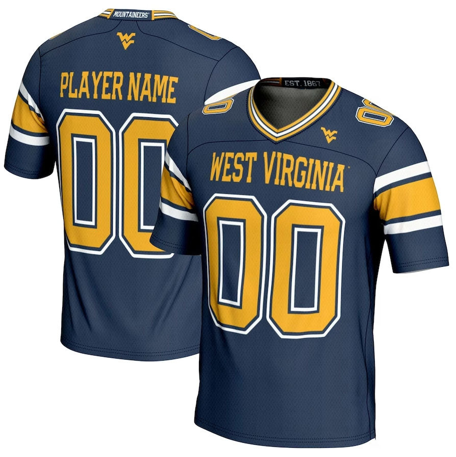 Custom Navy Football Shirt Top