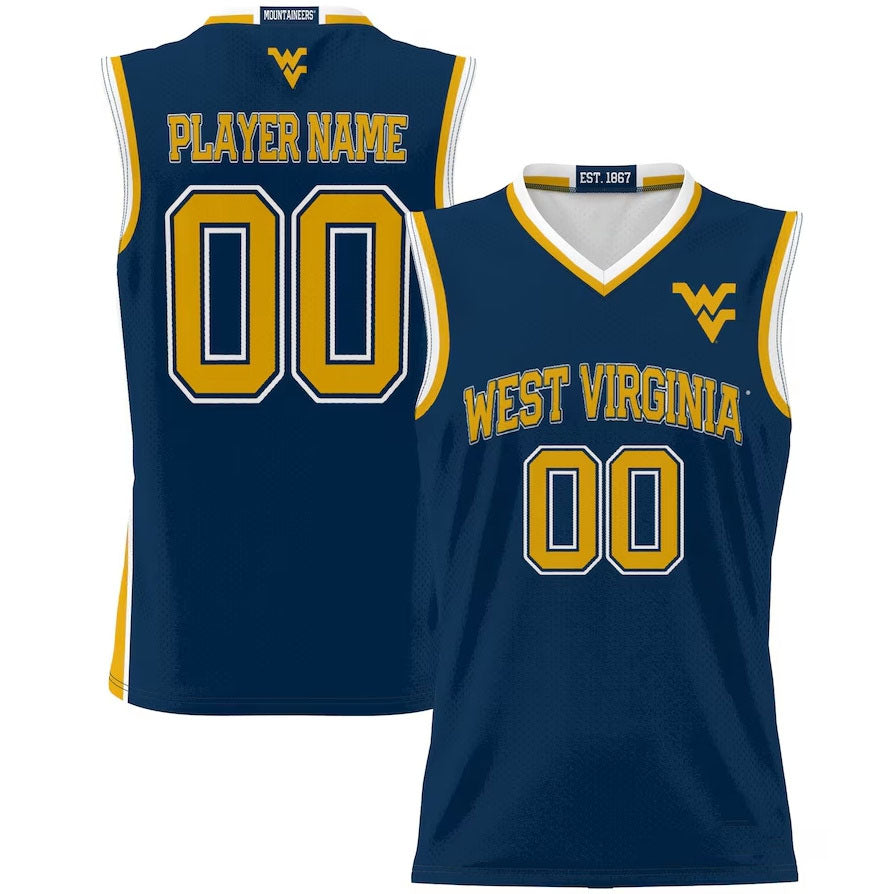 Custom Blue Basketball Shirt Top
