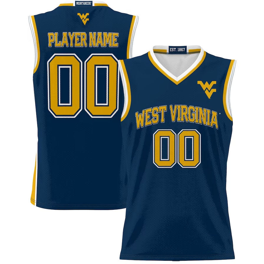 Custom Navy Basketball Shirt Top