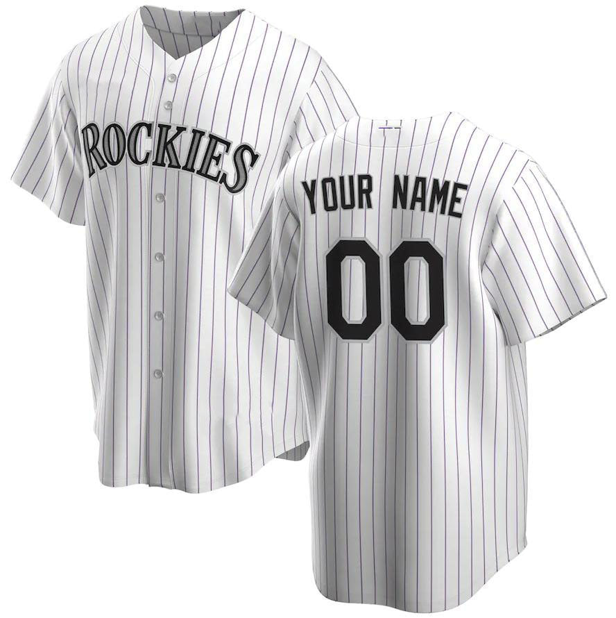 Custom White COL Baseball Shirt Top