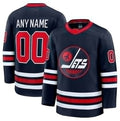 Custom Navy Hockey Shirt Top