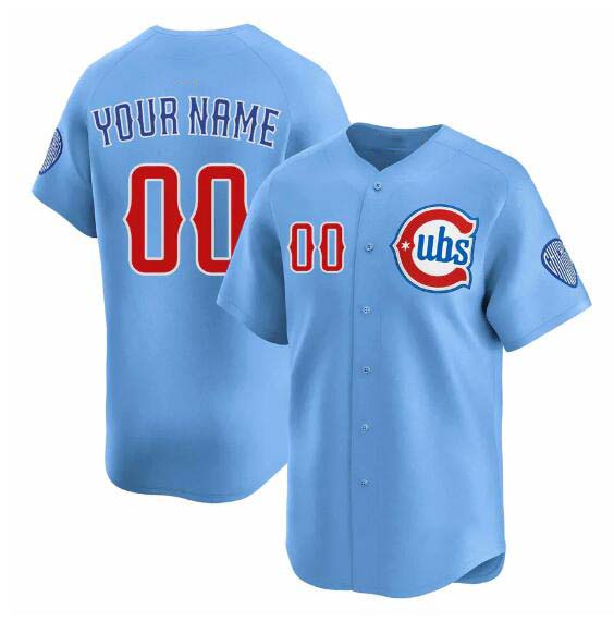 Custom Blue 2024 CHC Baseball Shirt Top