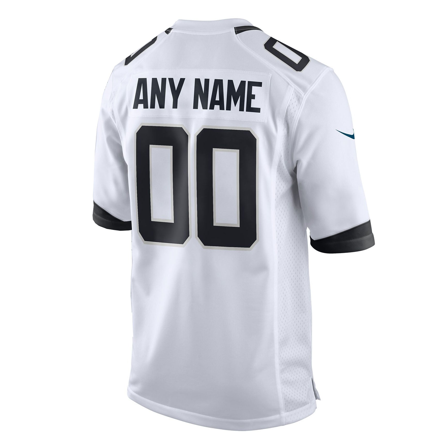 Custom White Throwback JAX Football Shirt Top
