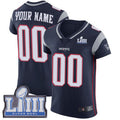 Custom Navy Blue Super Bowl NE Football Shirt Top
