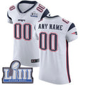 Custom White Super Bowl NE Football Shirt Top