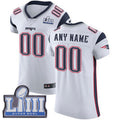 Custom White Super Bowl NE Football Shirt Top