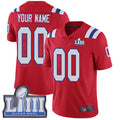 Custom Red Super Bowl NE Football Shirt Top