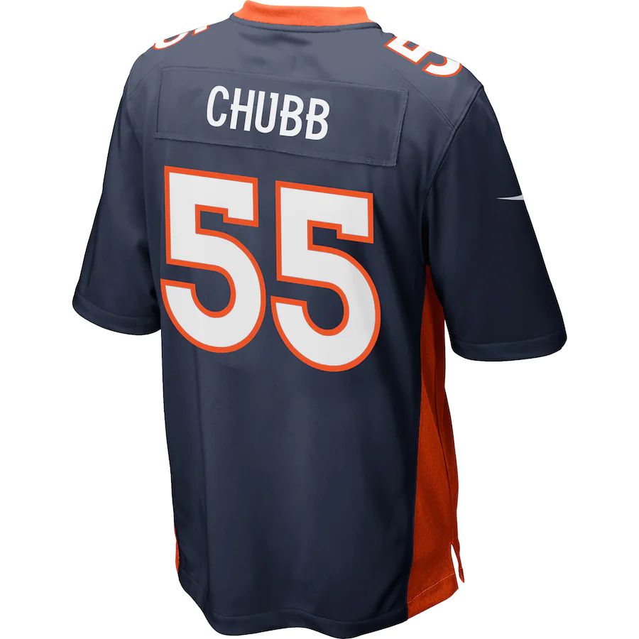 Custom #55 Navy DEN Football Shirt Top