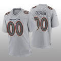 Custom Gray DEN Football Shirt Top