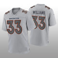 Custom #33 Gray DEN Football Shirt Top