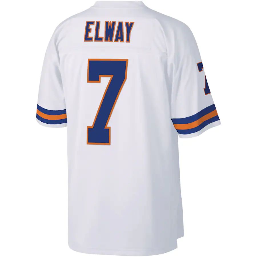 Custom #7 White DEN Football Shirt Top