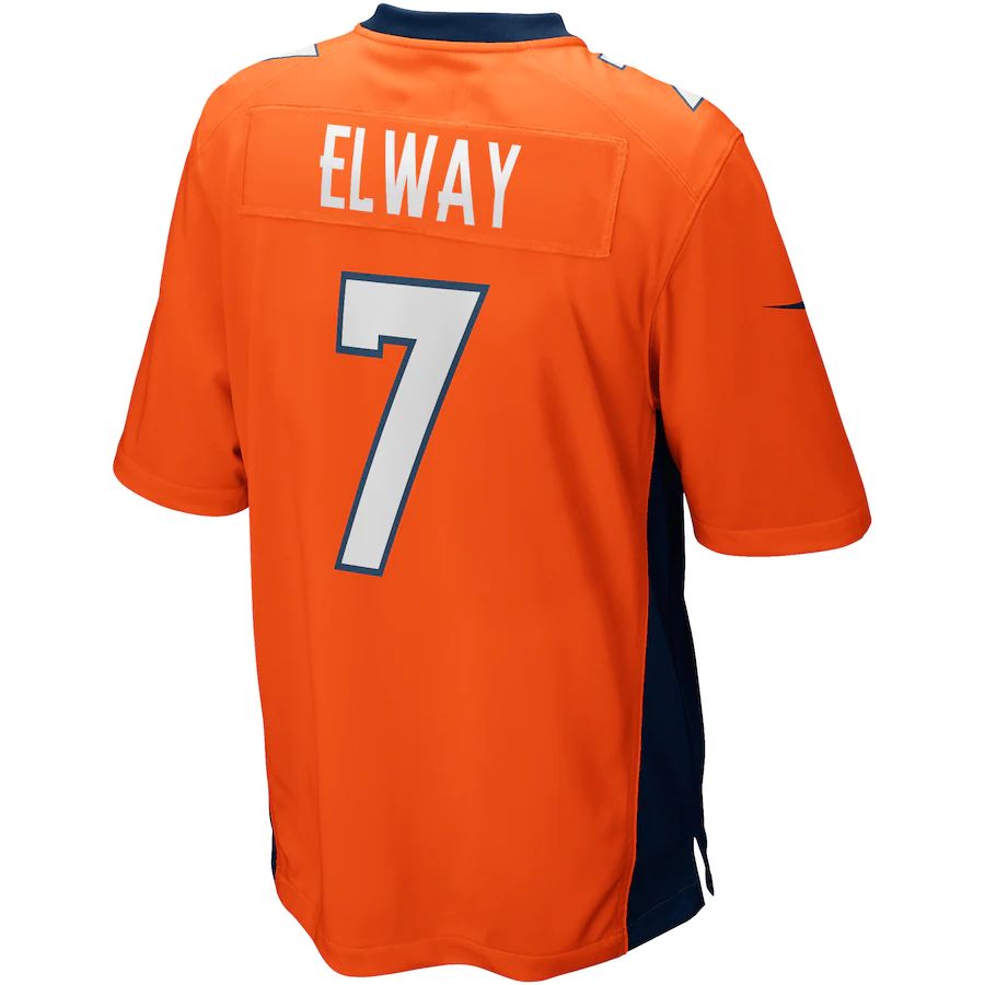 Custom #7 Orange DEN Football Shirt Top
