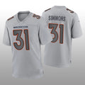 Custom #31 Gray DEN Football Shirt Top