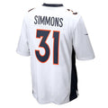 Custom #31 White DEN Football Shirt Top