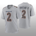 Custom #2 Gray DEN Football Shirt Top