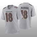 Custom #18 Gray DEN Football Shirt Top