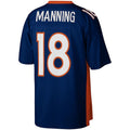 Custom #18 Navy 2015 DEN Football Shirt Top