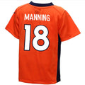 Custom #18 Orange DEN Football Shirt Top