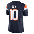 Custom #10 Navy DEN Football Shirt Top