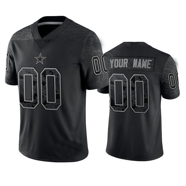 Custom Black DAL Football Shirt Top