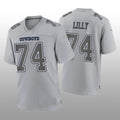 Custom #74 Gray DAL Football Shirt Top