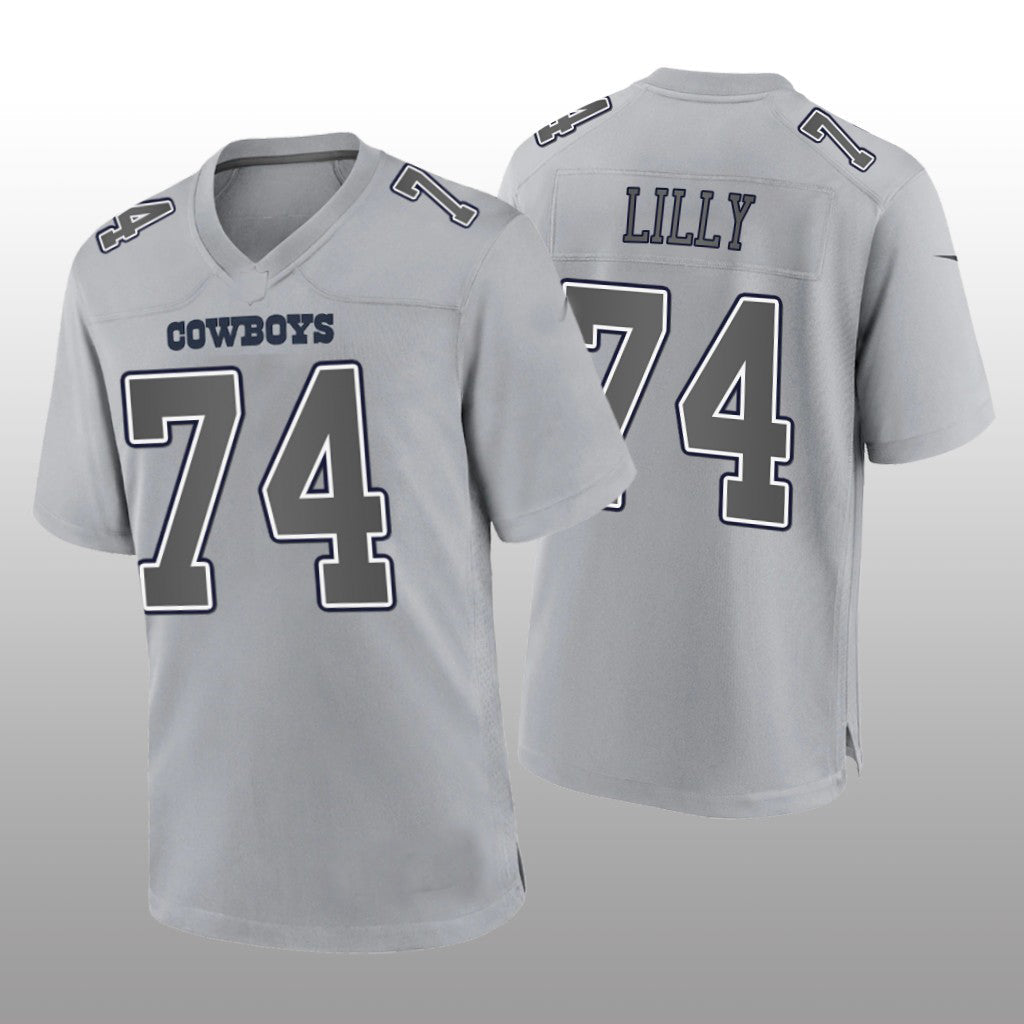Custom #74 Gray DAL Football Shirt Top