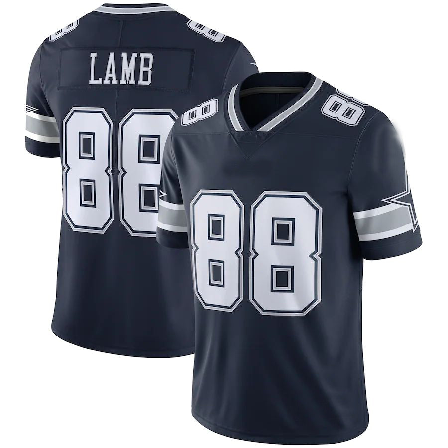 Custom #88 Navy DAL Football Shirt Top