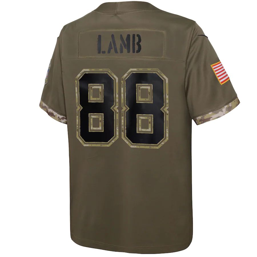 Custom #88 Olive 2022 DAL Football Shirt Top