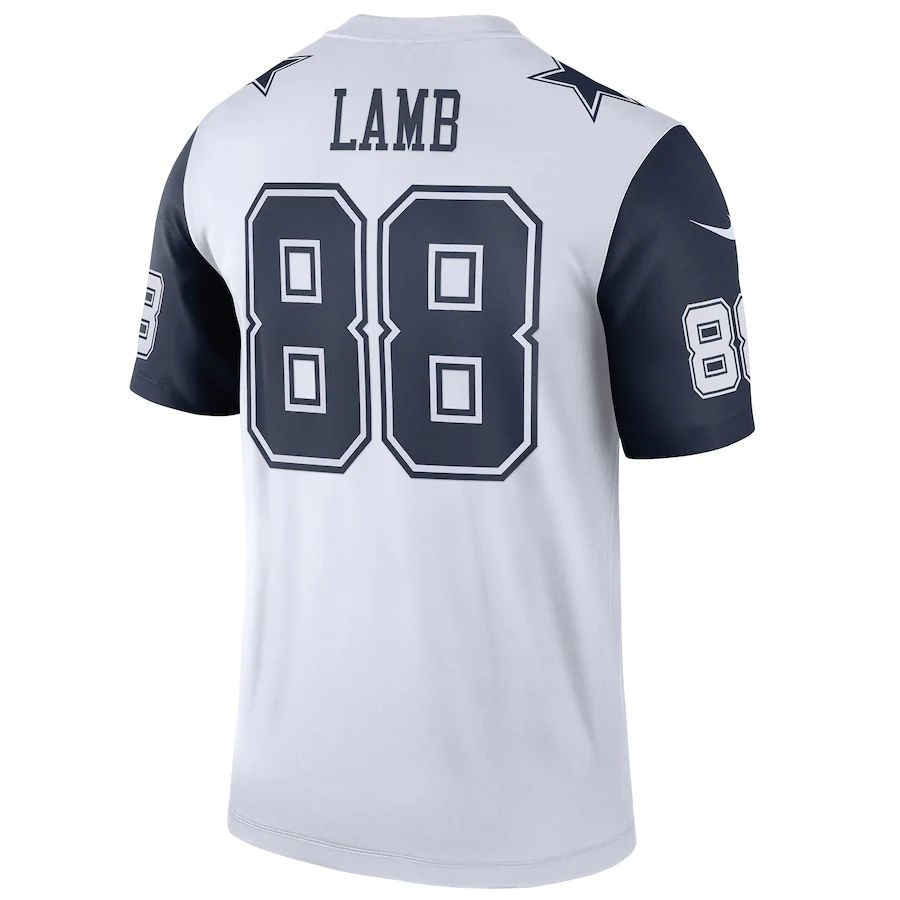 Custom #88 White DAL Football Shirt Top