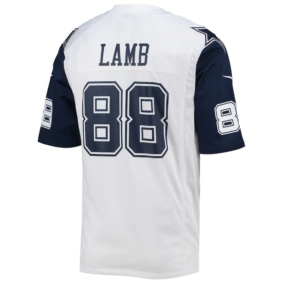 Custom #88 White DAL Football Shirt Top